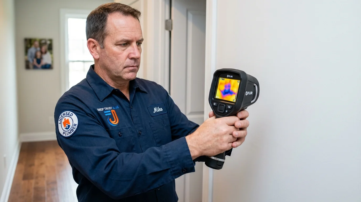 Thermal imaging leak detection by Johns Plumbing LLC in Kerrville